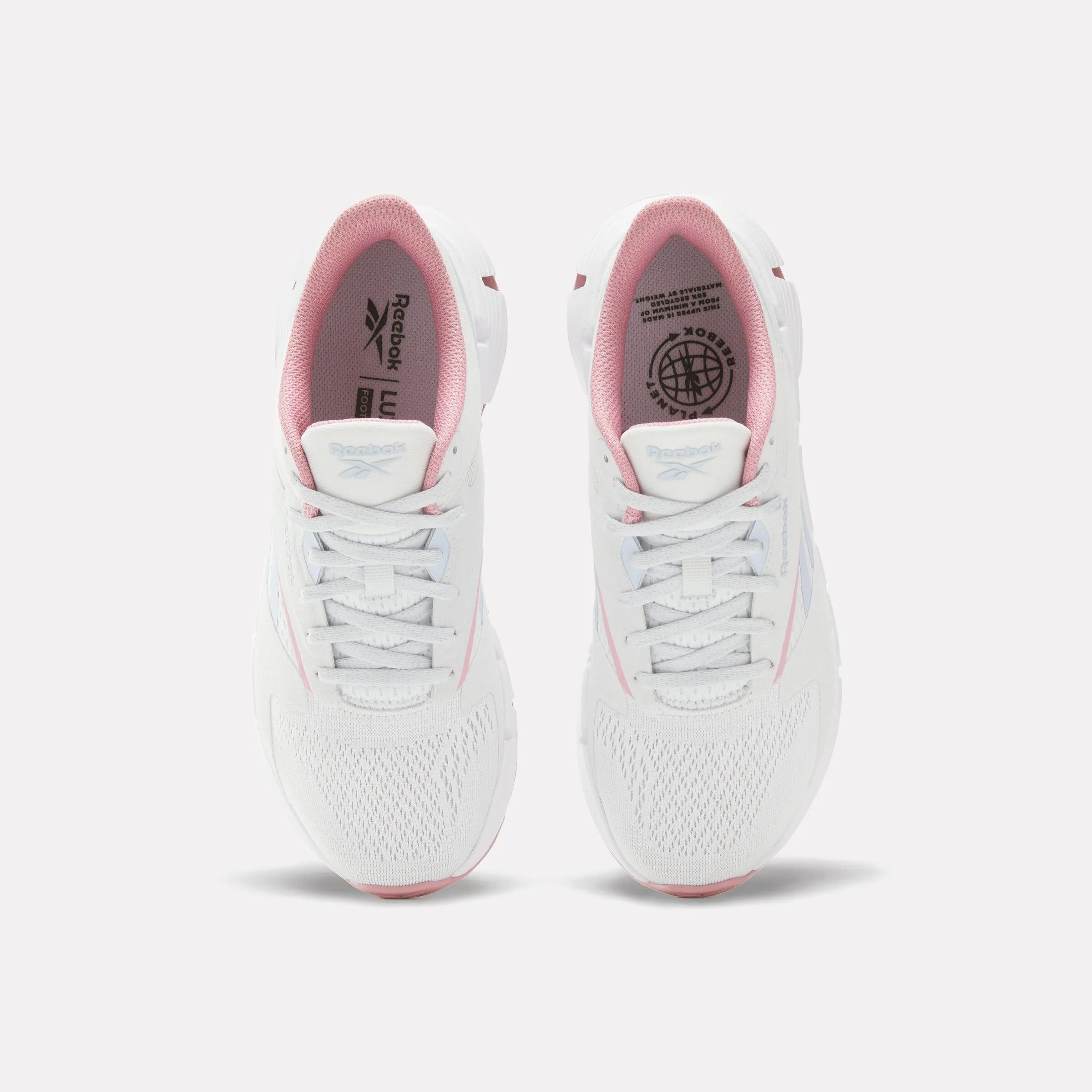 rainy Stormy Weather Running Reebok Footwear Women Zig Dynamica 5 Shoes MOON/WHITE/DUSTYROSE
