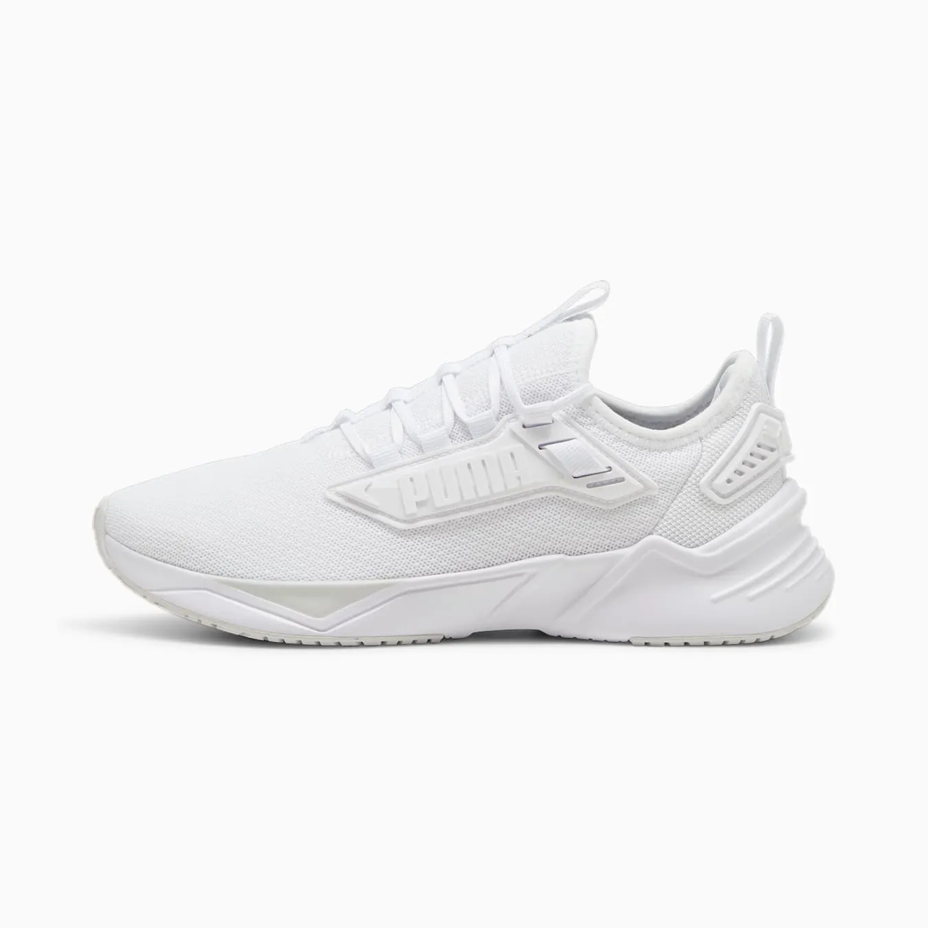 Puma Men'S Retaliate 3 White/White Running Shoes Trend Glow Shock Guard
