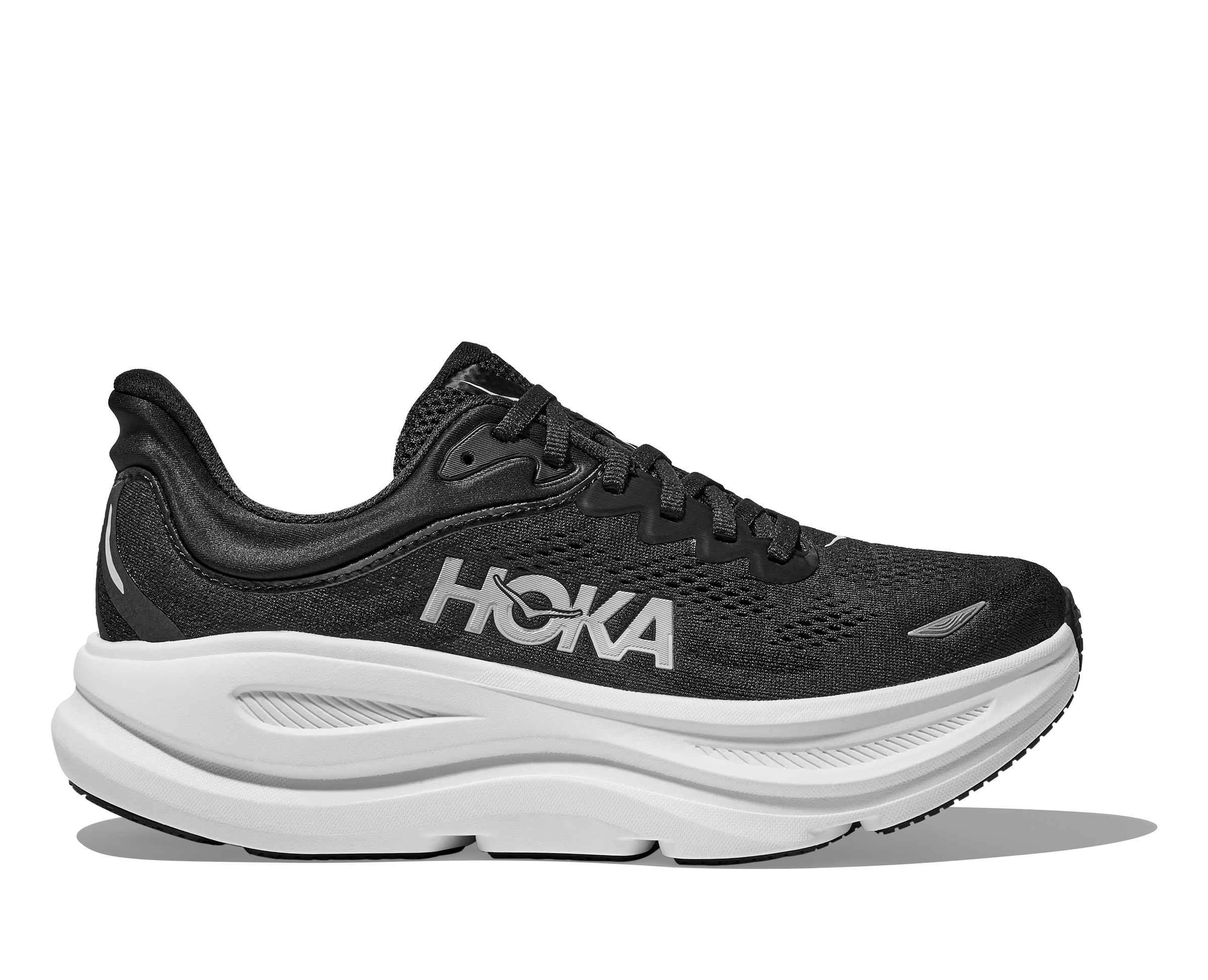 WOMEN'S BONDI 9 - WIDE D - BWHT BLACK/WHITE Quick lace Outdoor Feel