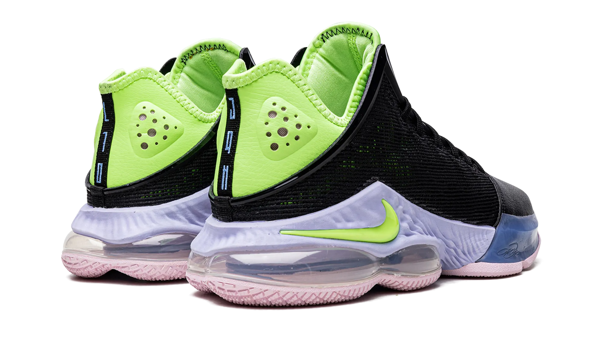 Durable Play Style Comfortable Stretch LeBron 19 Low "Black / Ghost Green"