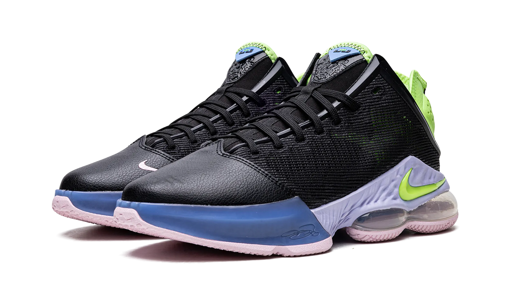 Anti Slip LeBron 19 Low "Black / Ghost Green"