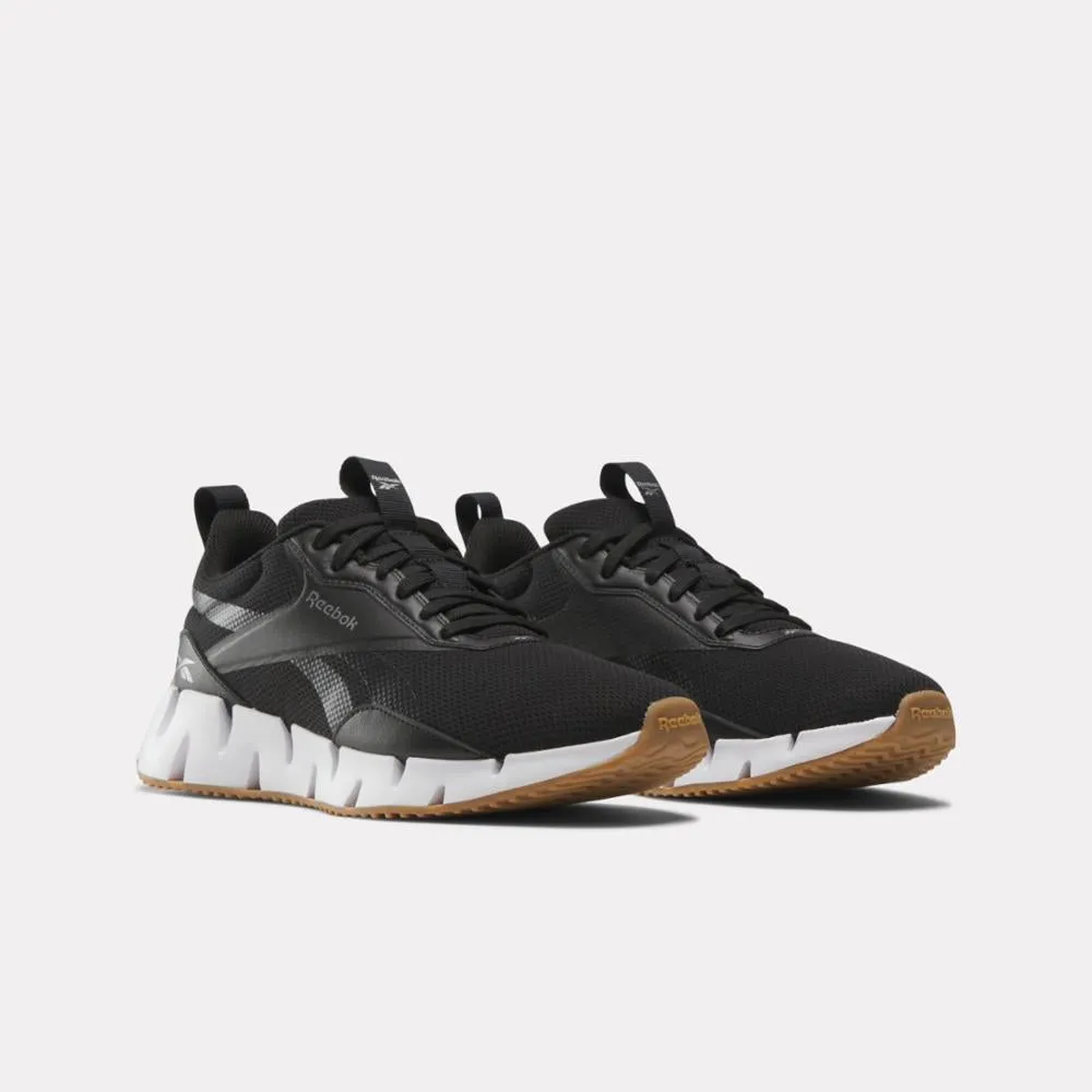 Reebok Footwear Women Zig Dynamica STR Shoes CBLACK/FTWWHT/SILVMT outdoor - workout running shoes