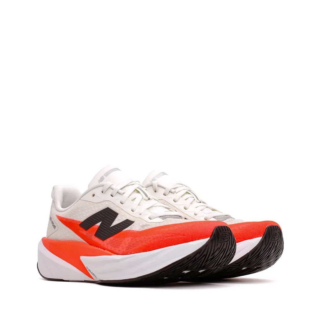 Compression Molded Midsoles Fashion-forward comfort New Balance Men FuelCell Rebel v5 Urgent Red MFCXLV5