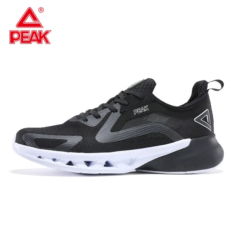 Impact-absorbing PEAK TAICHI Ultralight Men Casual Non-slip Wearable Sneakers Lightweight Mesh Breathable Sport Running Shoes for Men YUEPAO series E12267H