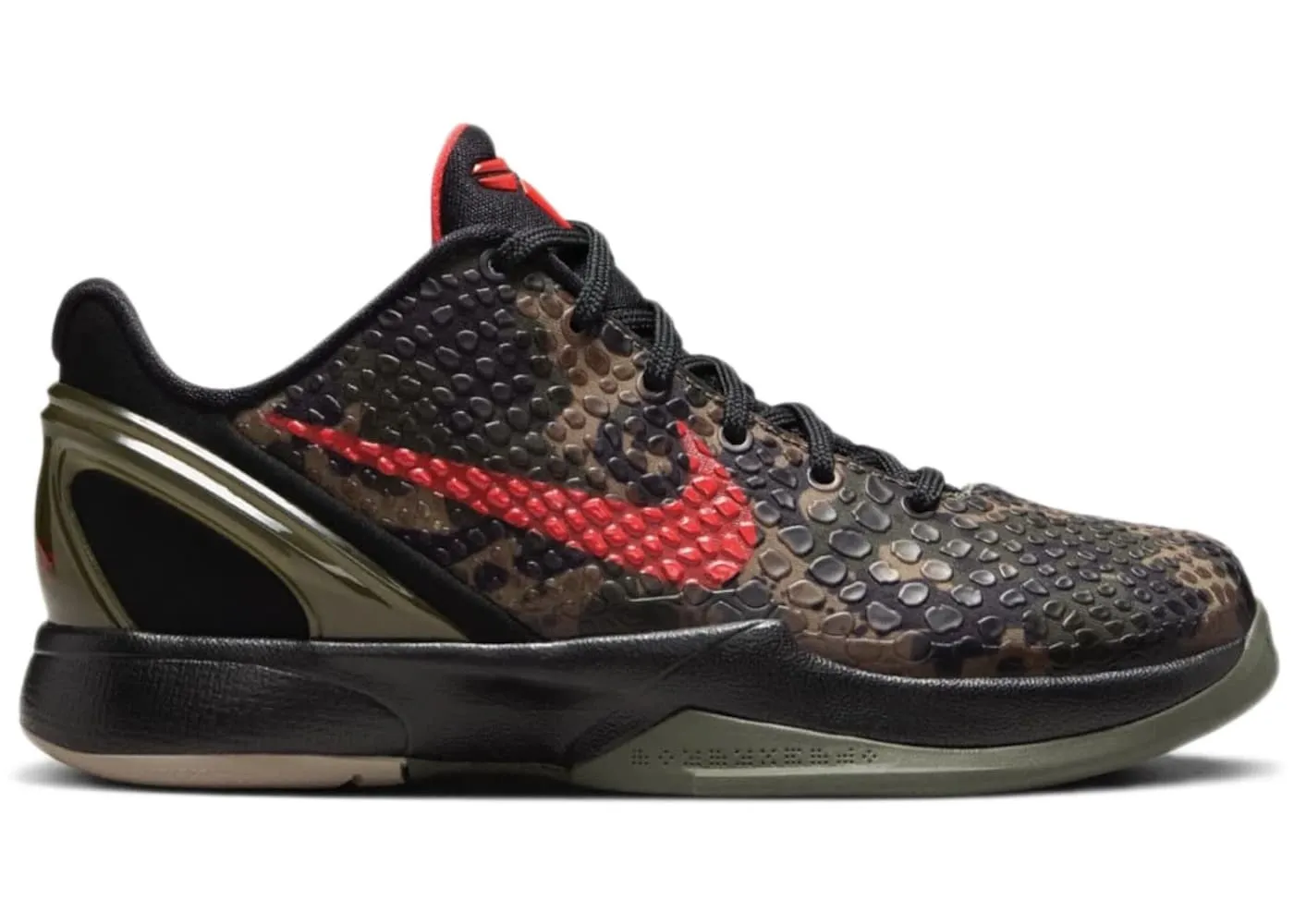 Nike Kobe 6 Protro Italian Camo (2024) (GS) Slip Resistant Tread Neutral Stride Tech