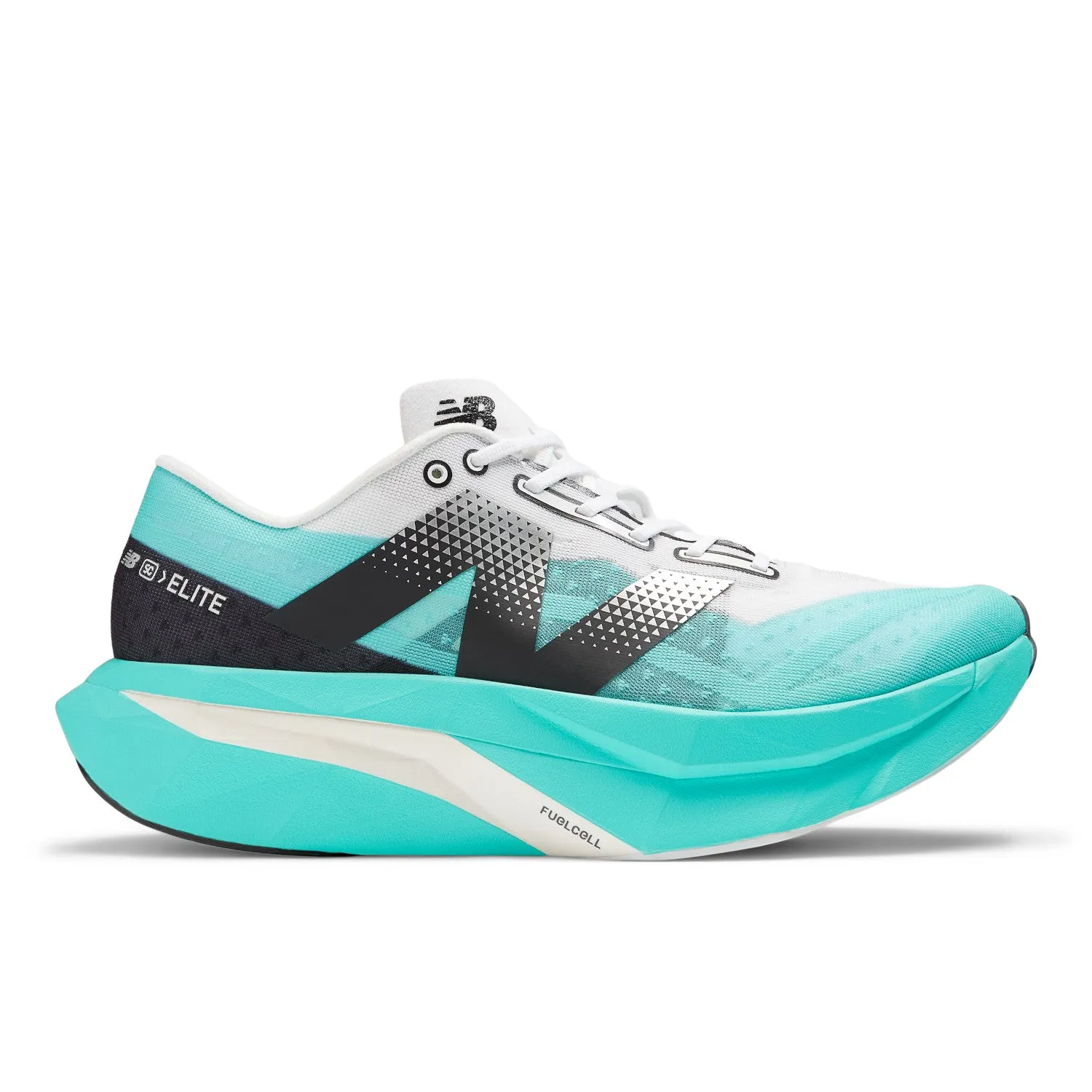 WOMEN'S SUPERCOMP ELITE V4 - B - CYBER JADE WITH WHITE AND BLACK Neutral Cushioning Profile Sport Mode