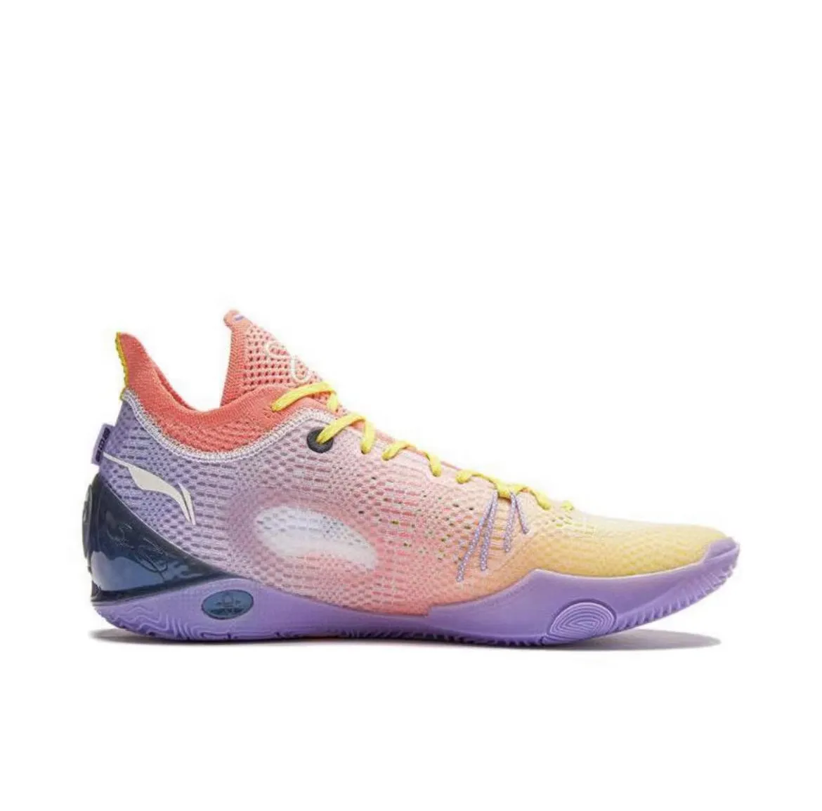 Li-Ning Wade 808 3 Ultra V2 - Yellow/Orange Sock Like Collar Design