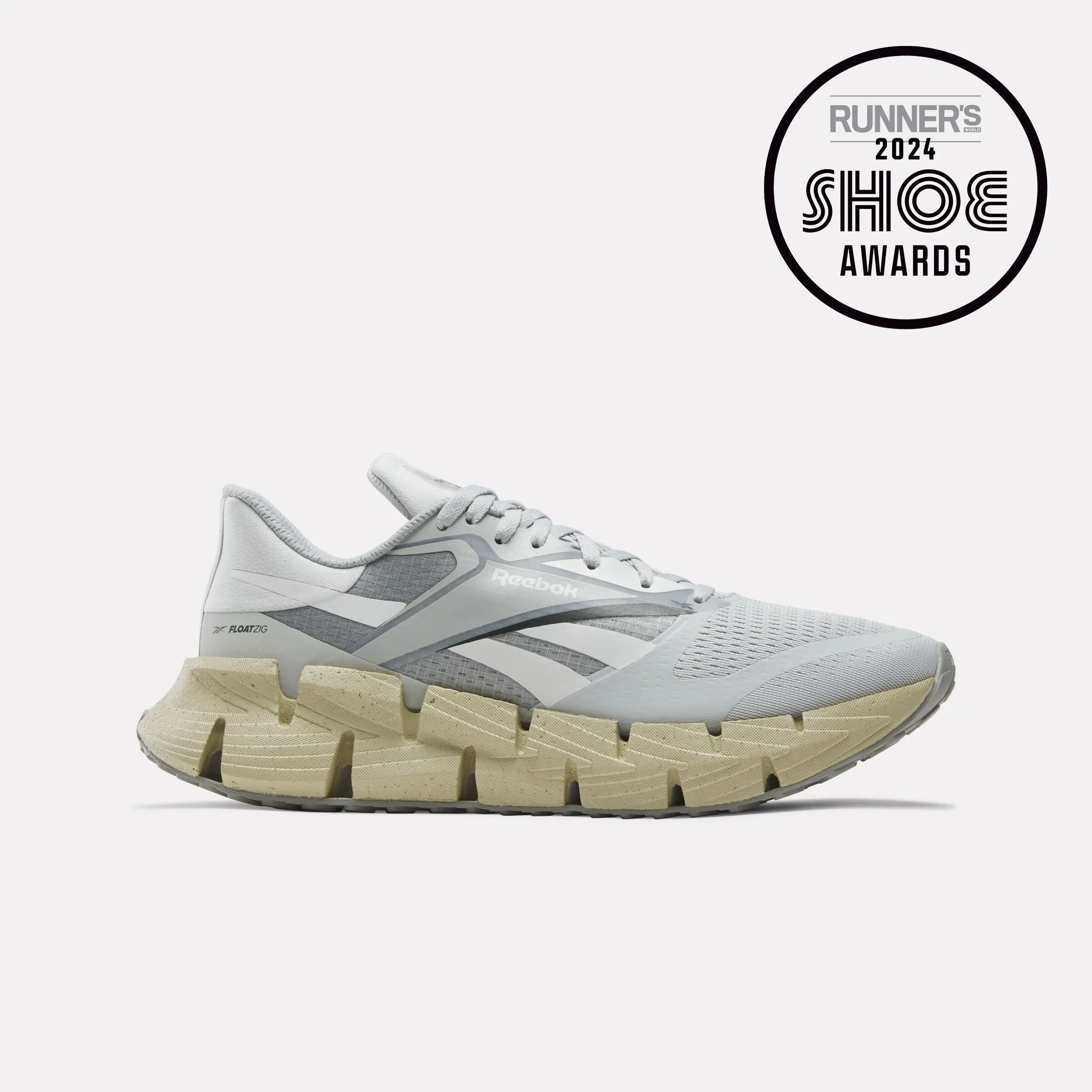 Reebok Footwear Men FloatZig 1 Shoes GREY1/GREY2/CLASSIC BEIGE Adidas Boost Odor-resistant