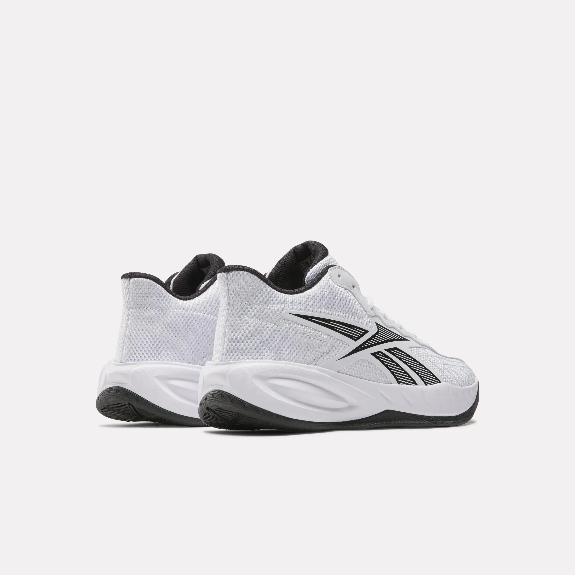 Soft Mesh Reebok Footwear Men Press Retro Basketball Shoes WHITE/CORE BLACK/BARELY GREY