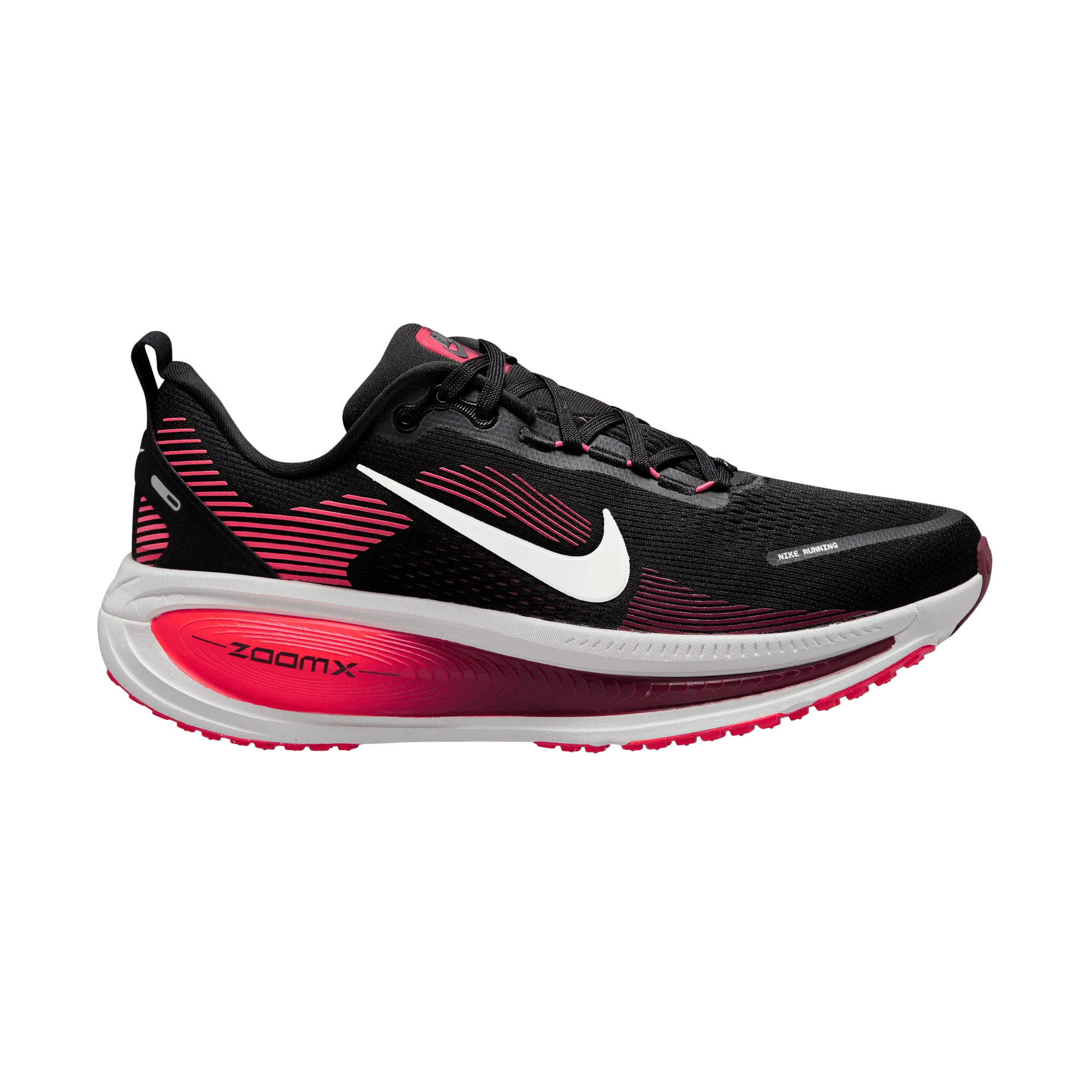 Comfort Stride MEN'S VOMERO 18 - D - 008 BLACK/METALLIC SILVER-BRIGHT CRIMSON