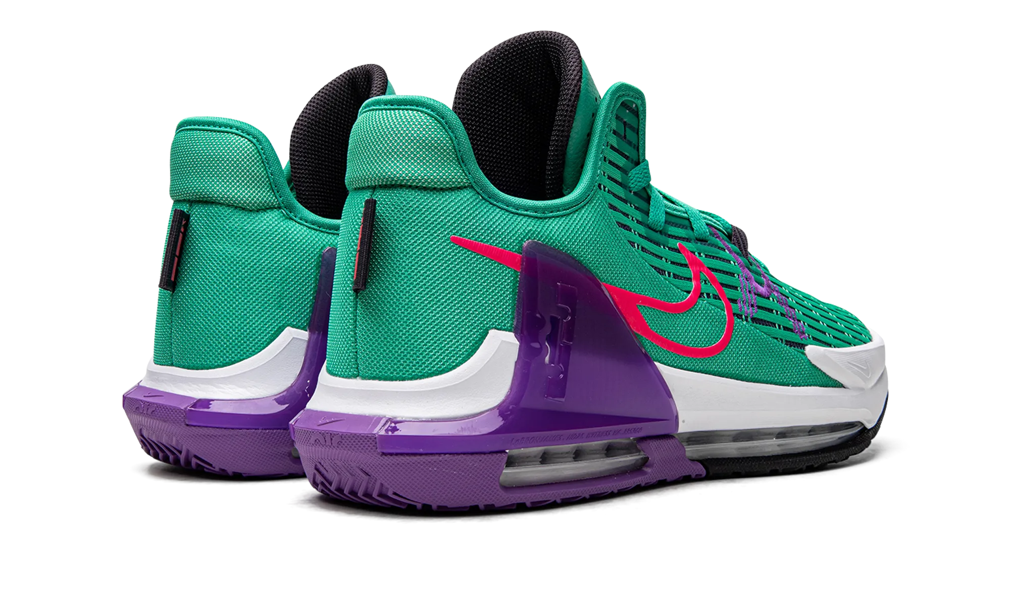FlexibleMaterial Adaptive Fit Collar LeBron Witness VI "Clear Emerald / Wild Berry"