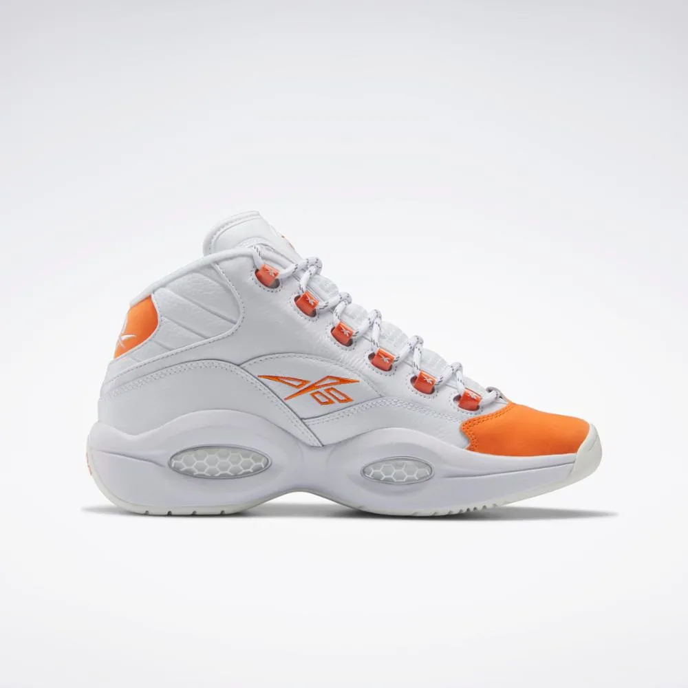 Pastel tone Reebok Footwear Men Question Mid Shoes FTWWHT/SMAORA/CHALK