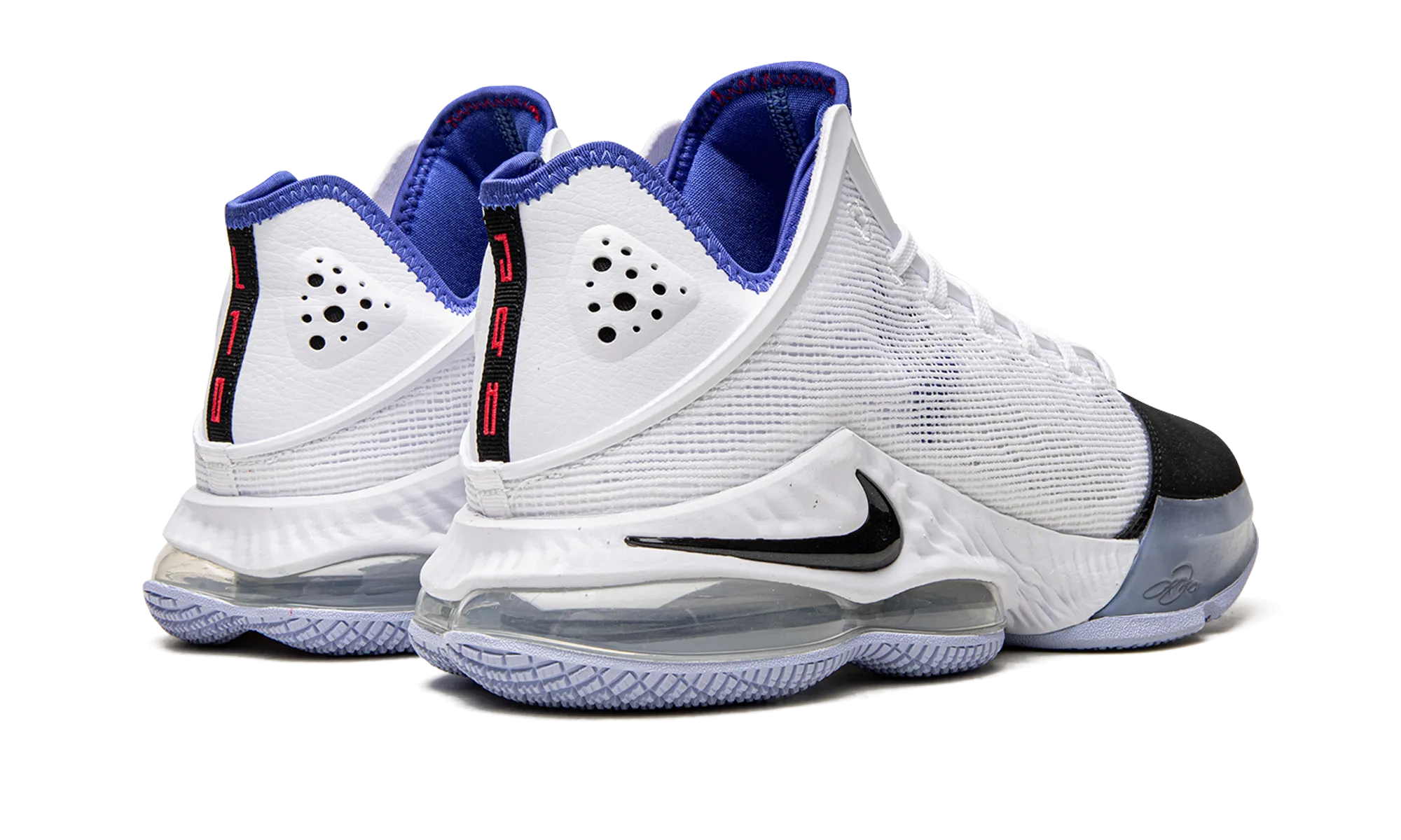 LeBron 19 Low "Black Toe" Quick Release Laces