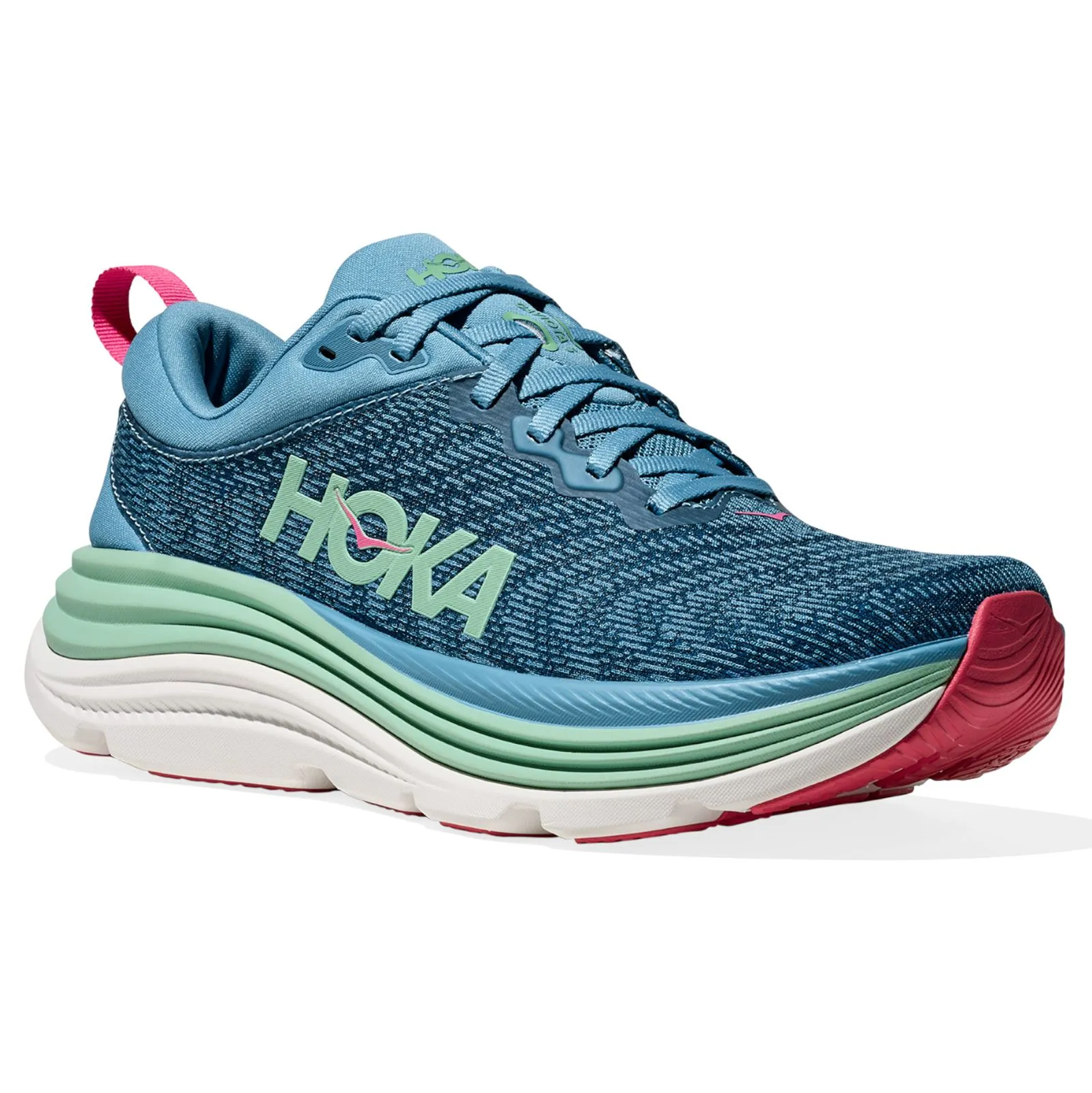 HOKA Womens GAVIOTA 5 Running Shoes Neutral Stance Platform Thermo Regulating