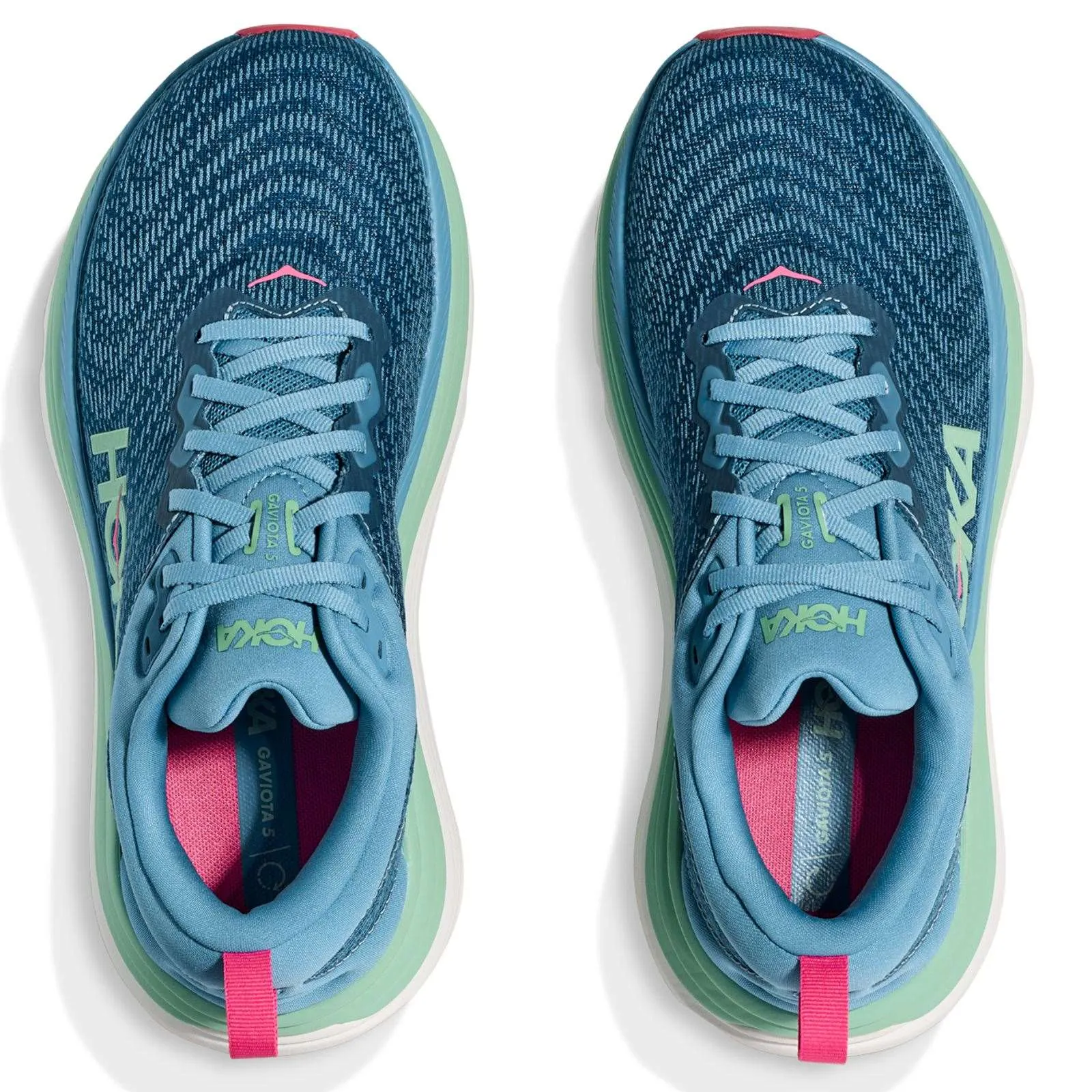 HOKA Womens GAVIOTA 5 Running Shoes Metallic Trim