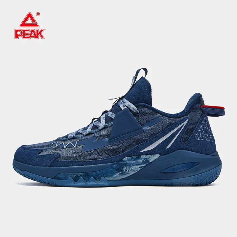 Walk Strong Mid Cut PEAK TAICHI Lightning 9 Basketball Shoes Men's Outdoor Non-slip Wear-resistant Sport Shoes Breathable Mesh Sneakers Men Light Casual Shoes ET22053A
