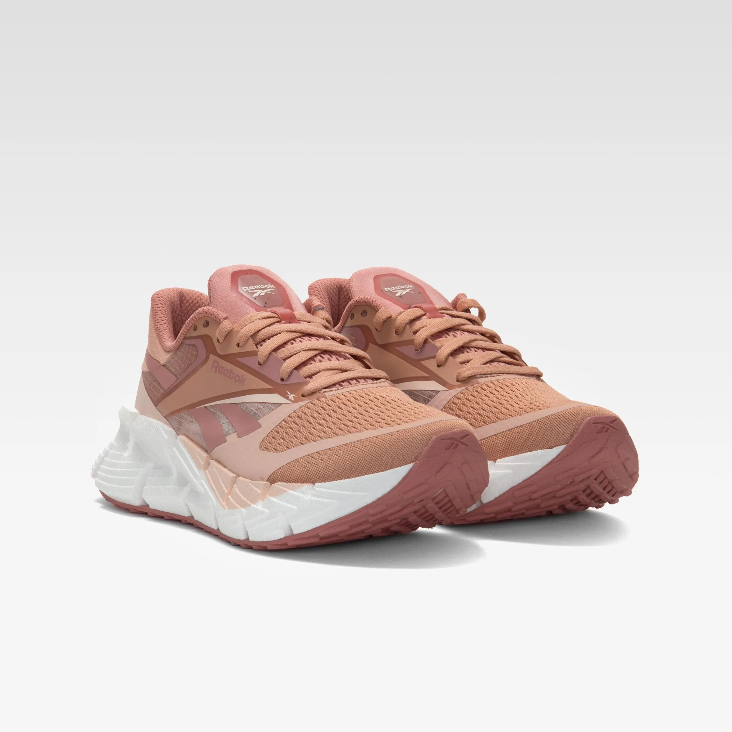 Reebok Footwear Women FloatZig 1 Shoes CLAY/PINK CLAY/WASHED CLAY running in neutral colors running in a rural area shoes