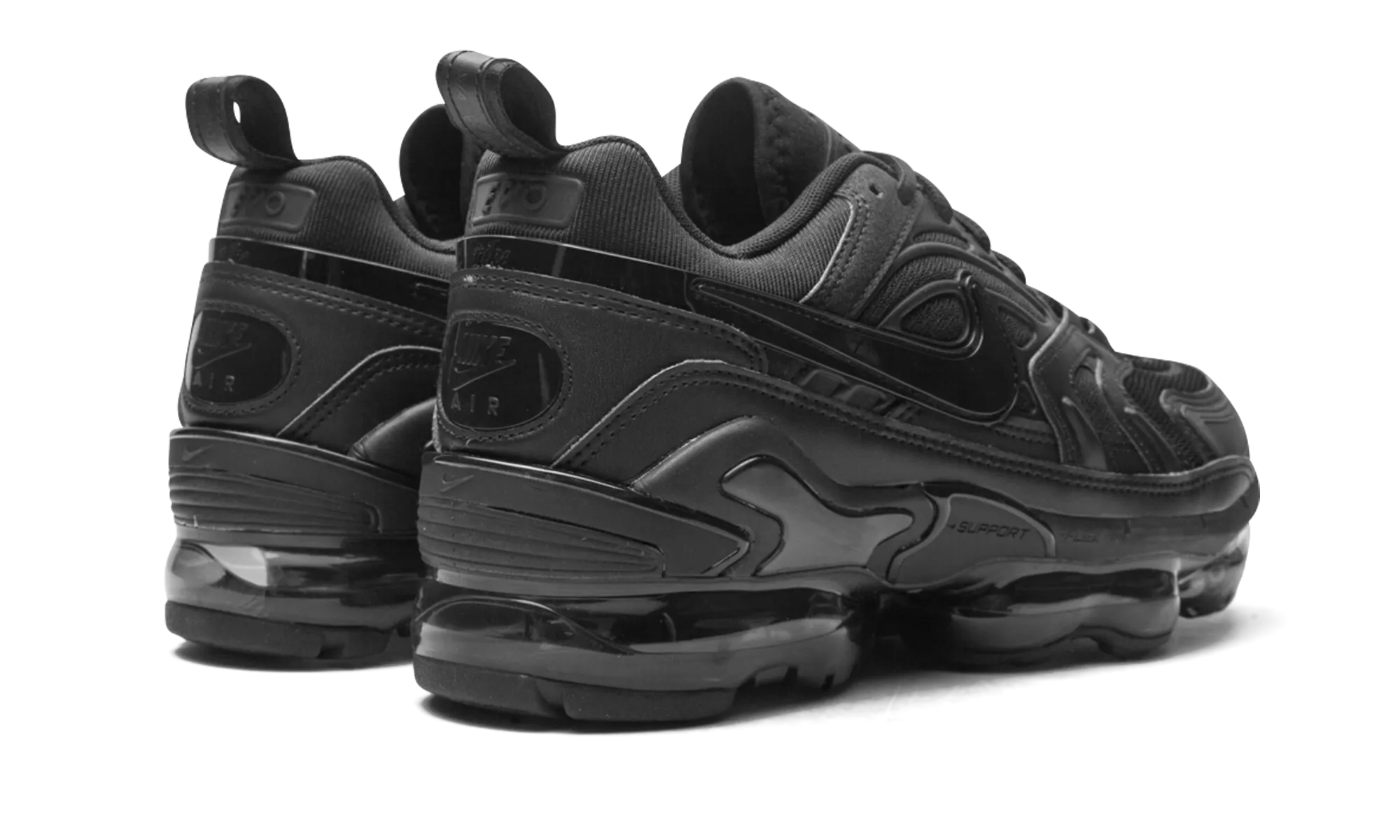 heavy - duty rubber shoe substance running with dog shoes Air Vapormax EVO "Triple Black"
