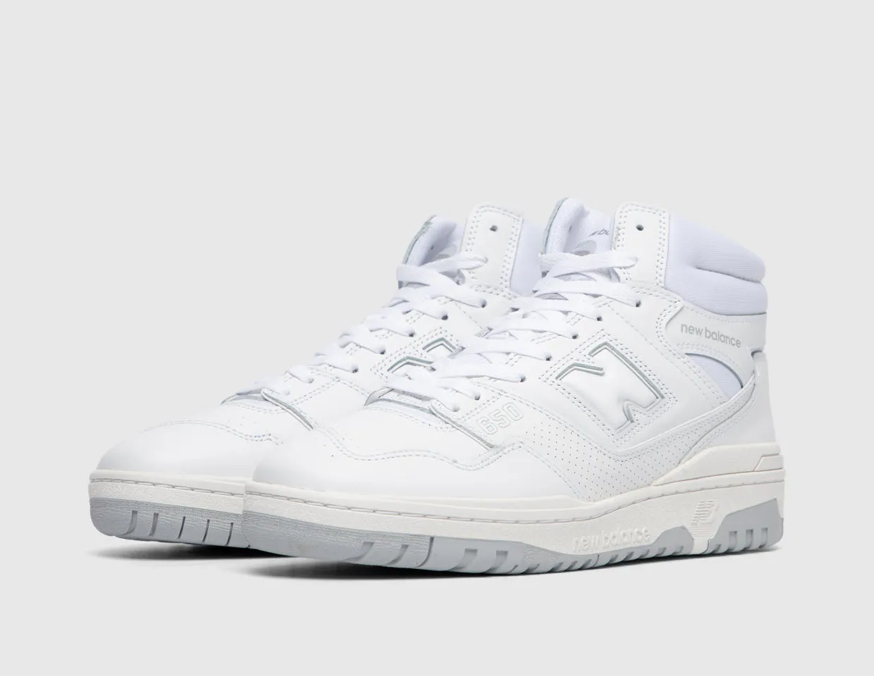 Wide Toe Box Design New Balance BB650RWW White / White
