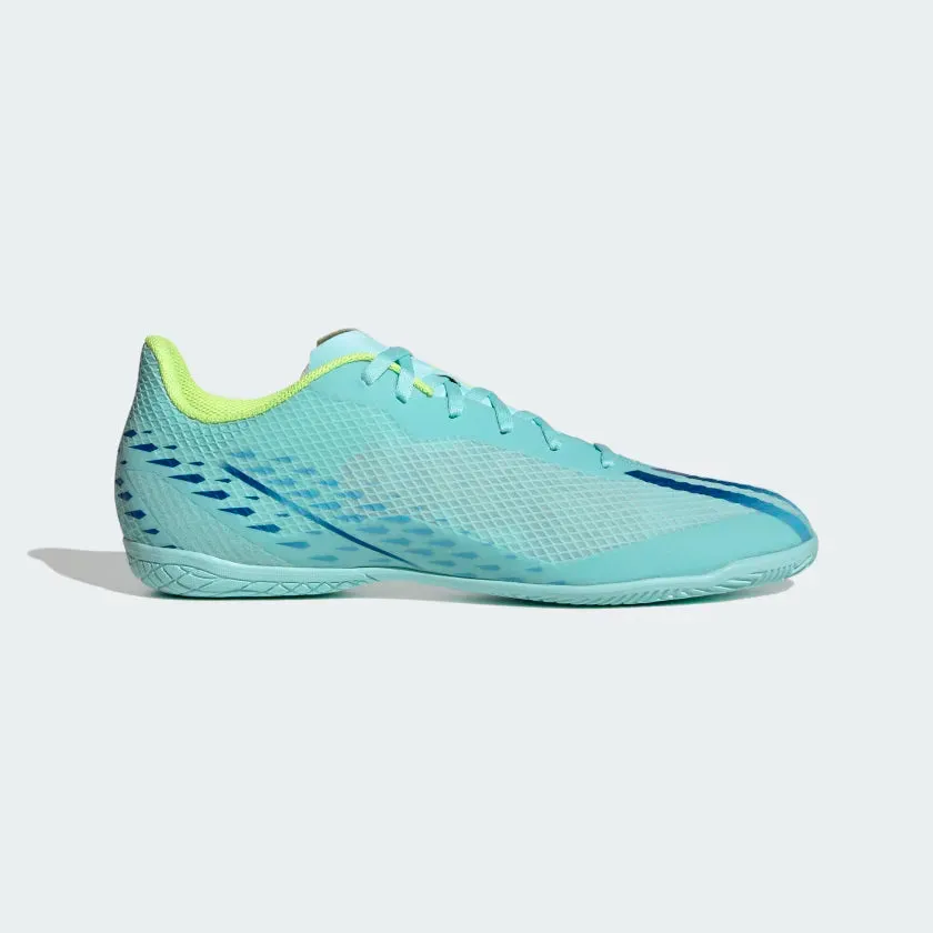adidas X SPEEDPORTAL.4 Indoor Soccer Shoes | Clear Aqua | Men's Footwear Gear slim fit