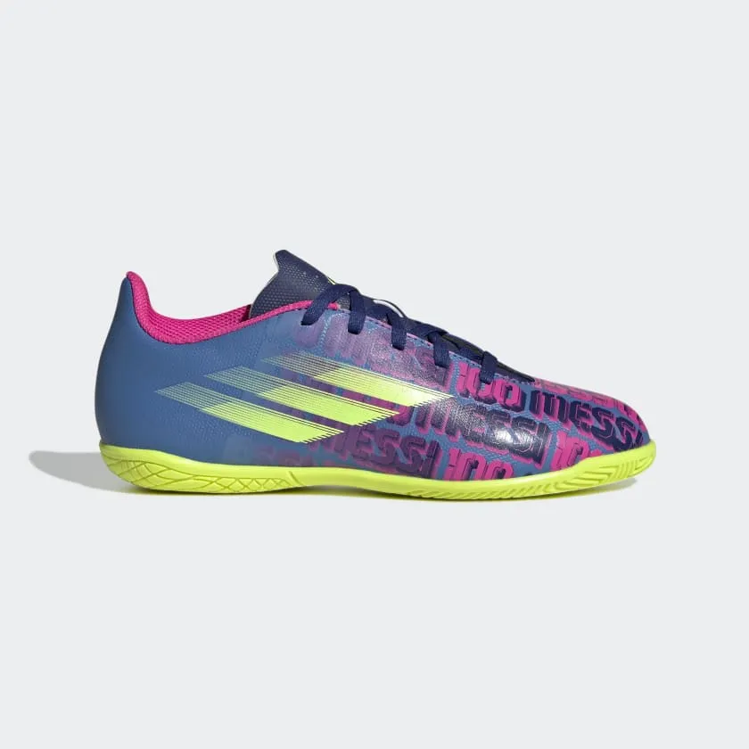 Durable Construction Adidas X Speedflow Messi.4 Turf Boots Kids shoes - Victory Blue /Shock Pink /Solar Yellow