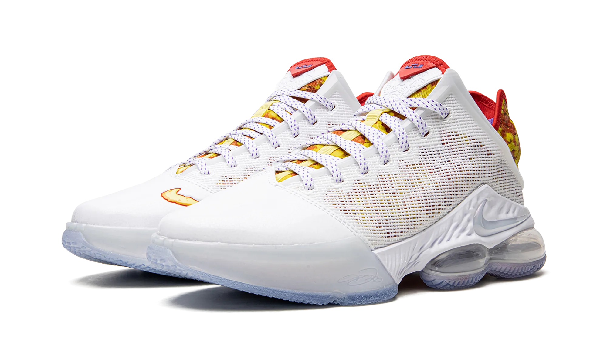 LeBron 19 Low "Magic Fruity Pebbles" Dynamic Footbed Contouring Compression Cushioning