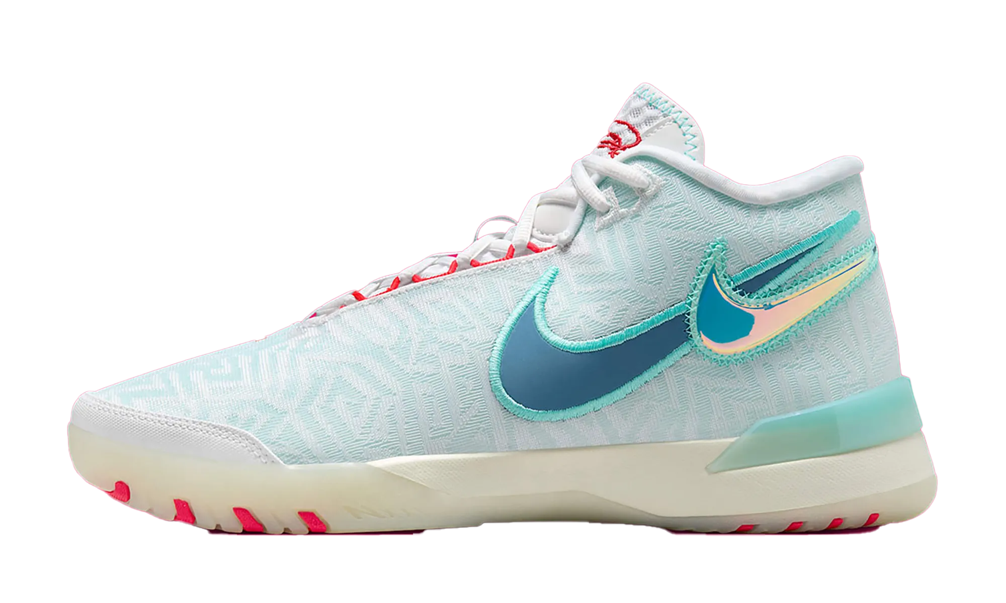 Zoom LeBron NXXT Genisus "White Aegean Storm" Springy Ride Geometry Play Mode Fit