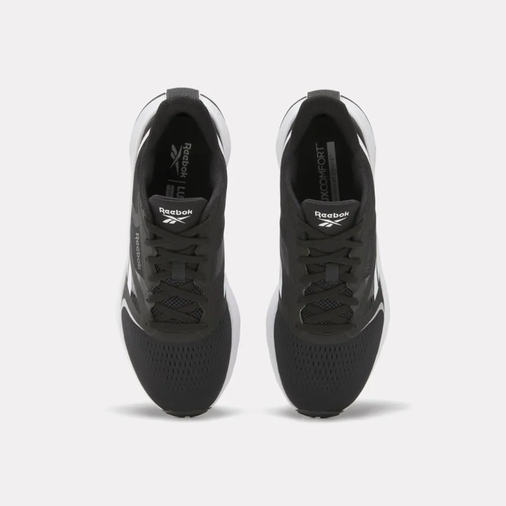 Reebok Footwear Women Energen Tech Plus 2 Running Shoes BLACK/WHITE herringbone outsole running shoes heel - strap shoes