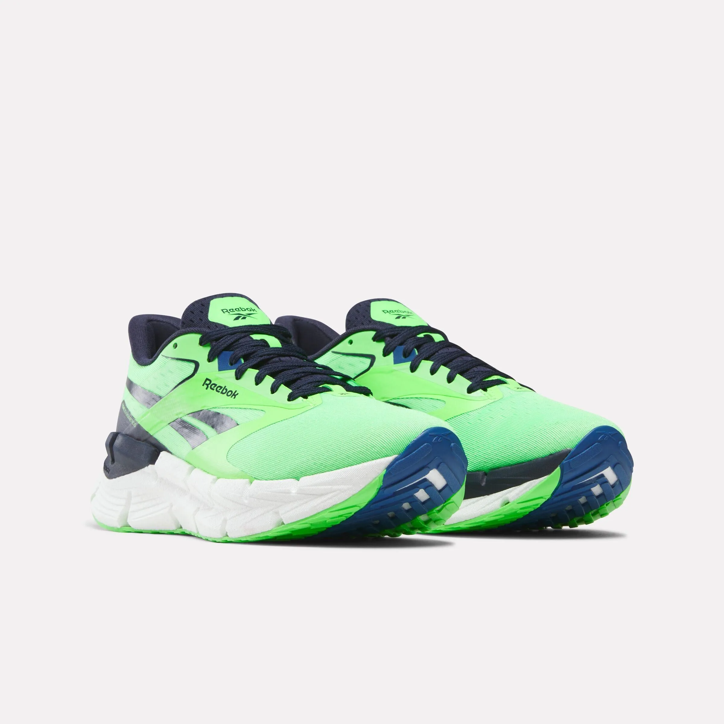 Reebok Footwear Men FloatZig Symmetros Shoes SOLAR LIME/VECTOR NAVY/TWILIGH suitable for beginners