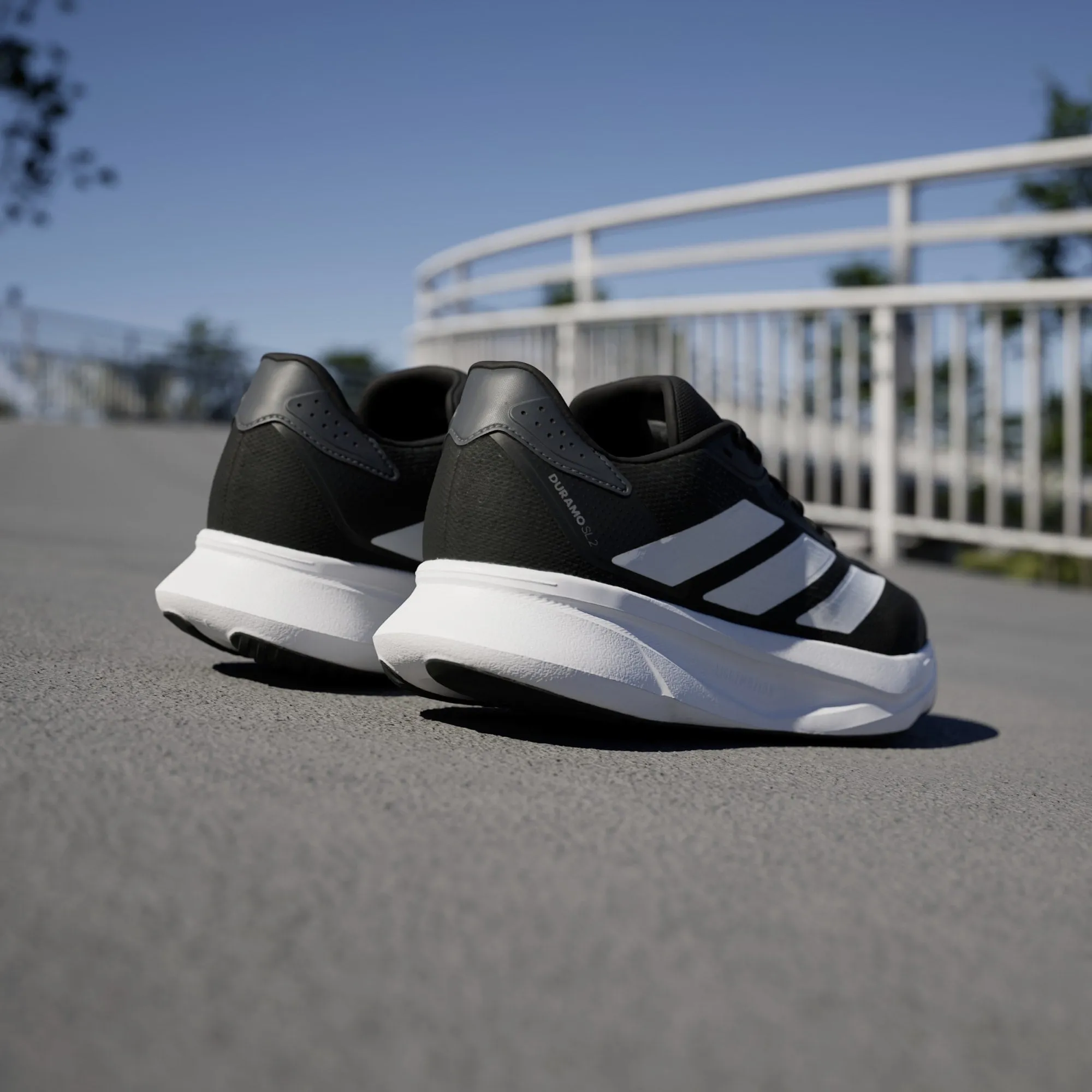 Street Run Rain Safe Adidas Men'S Duramo Sl 2 Black/White Running Shoes