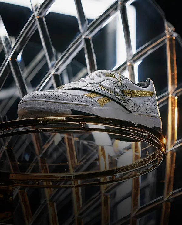 Work Anti Odor Reebok Footwear Men Victor Solomon BB 4000 II Basketball Shoes WHITE/GOLD/PUREGREY8