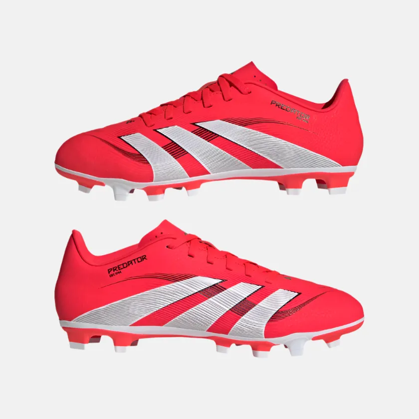 Lace Up senior care Adidas Predator Club Firm Multi-Ground Men's Football Shoes -Lucid Red/Cloud White/Core Black