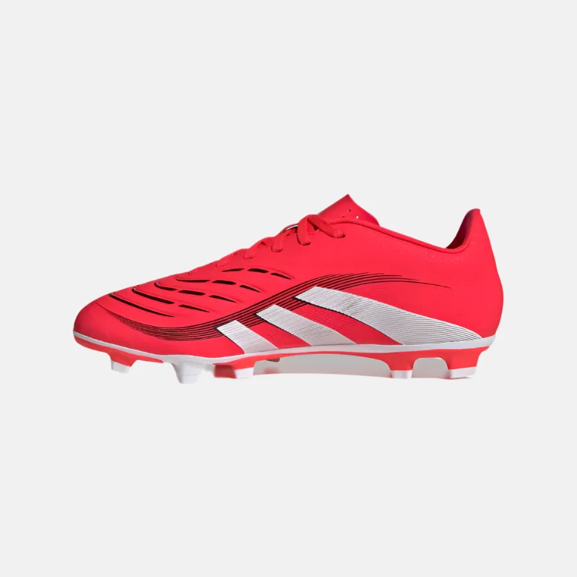 Adidas Predator Club Firm Multi-Ground Men's Football Shoes -Lucid Red/Cloud White/Core Black Low Arch