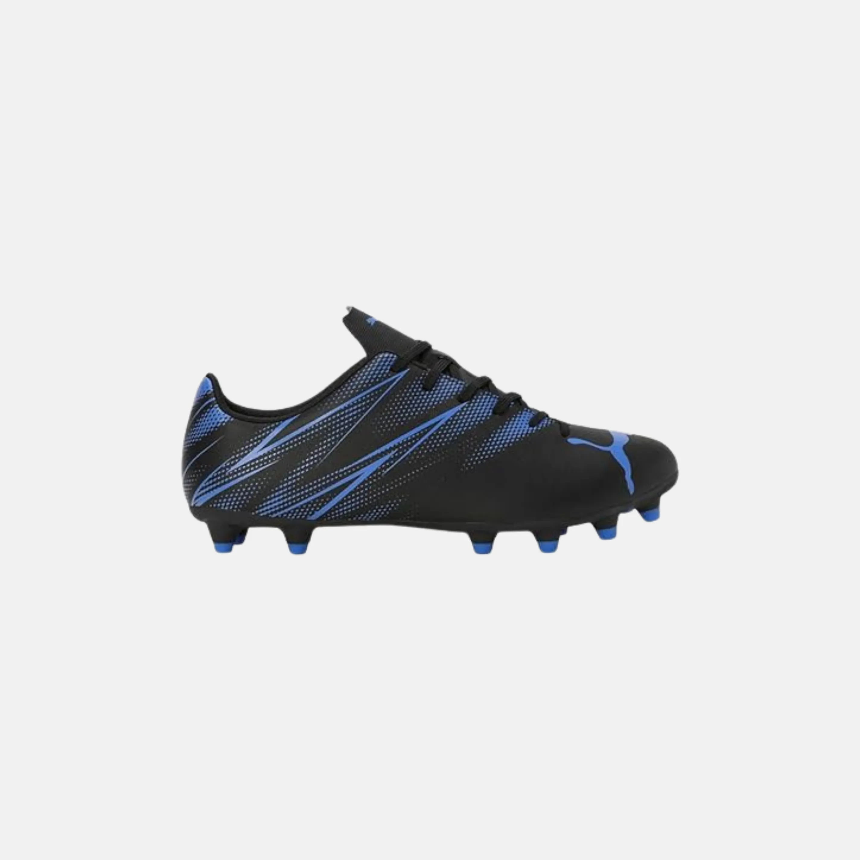 Lace Up PUMA Men??s ATTACANTO FG/AG Football Shoe ?C Black-Bluemazing