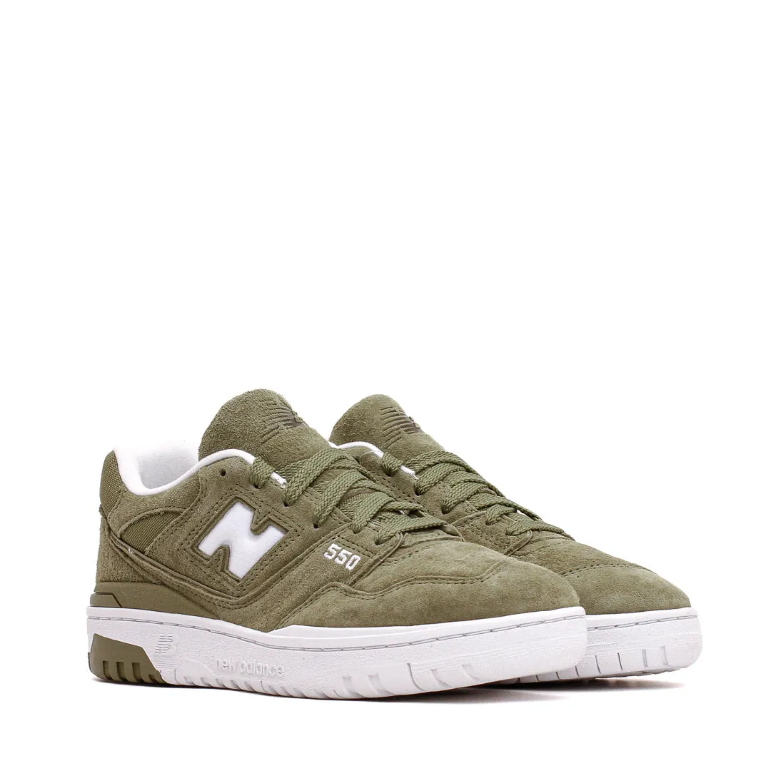 Reinforced Seams New Balance Men 550 Dark Olivine BB550UCO
