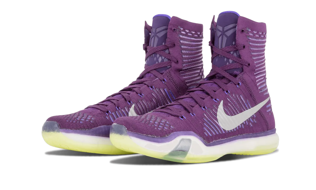 Elite Play Shoes Non Slip Lace System Kobe 10 Elite "Team Pack - Purple"