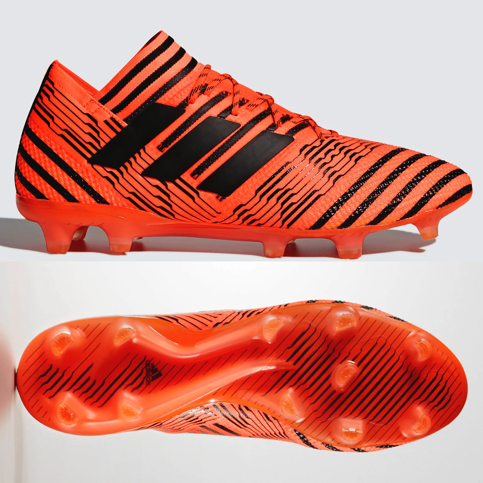 Stability Lock adidas Nemeziz 17.1 FG Mens - Solar Orange