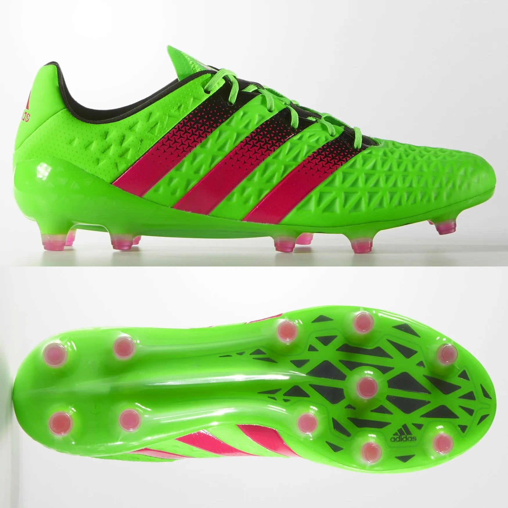 adidas Ace 16.1 FG Mens - Solar Green Breathable Cushion Elite Grip