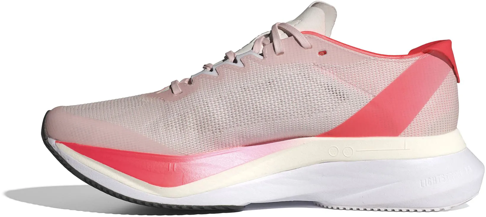 Adizero Boston 12 Women's Running Shoes Water-Drain Cotton Base Shine Bright
