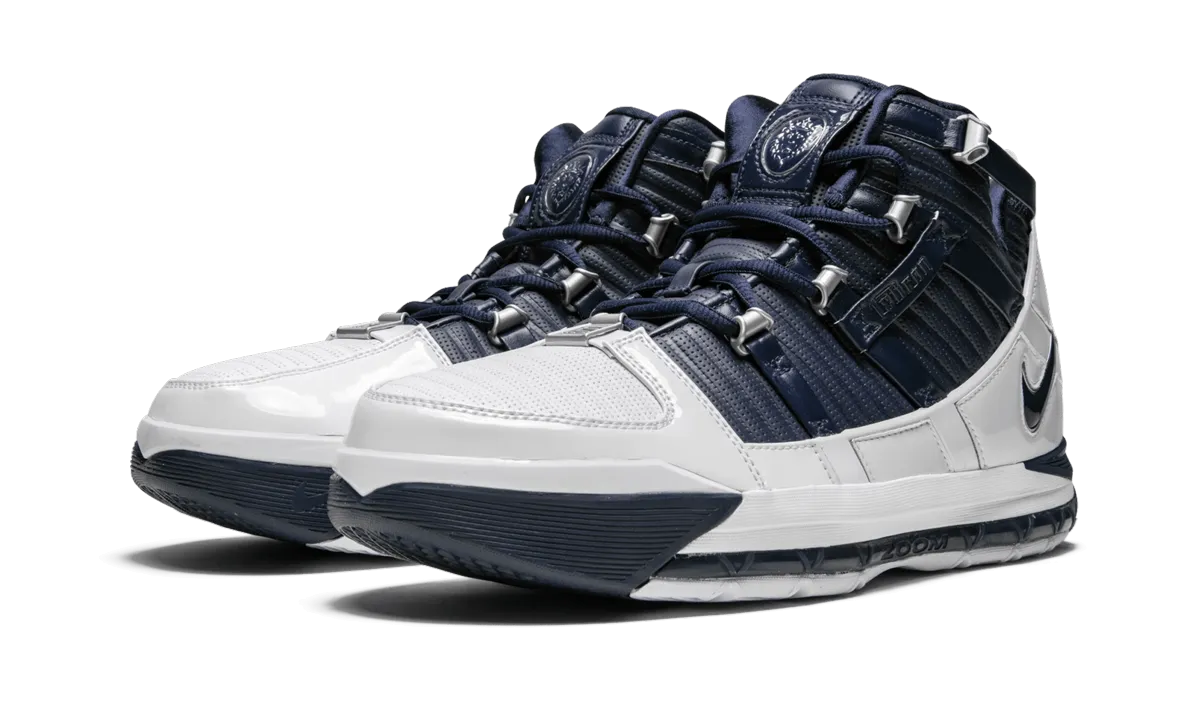Zoom Lebron 3 QS "White/Navy" Foam Midsole Grip