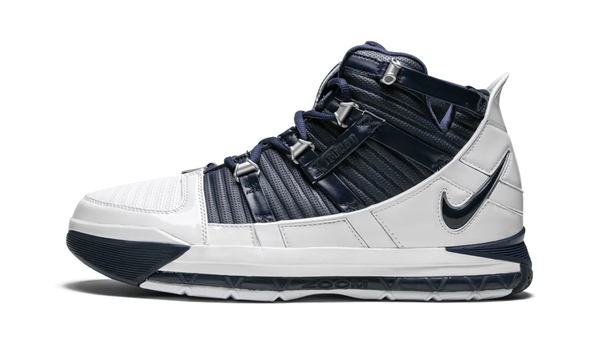 Zoom Lebron 3 QS "White/Navy" Comfort Midsole