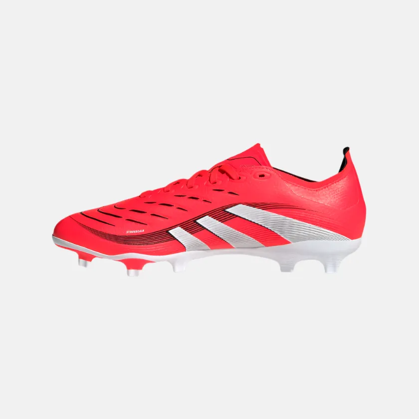 Adidas Predator League Firm Multi-Ground Cleats Unisex Football Shoes - Lucid Red/Cloud White/Core Black Busy Path Soft Move