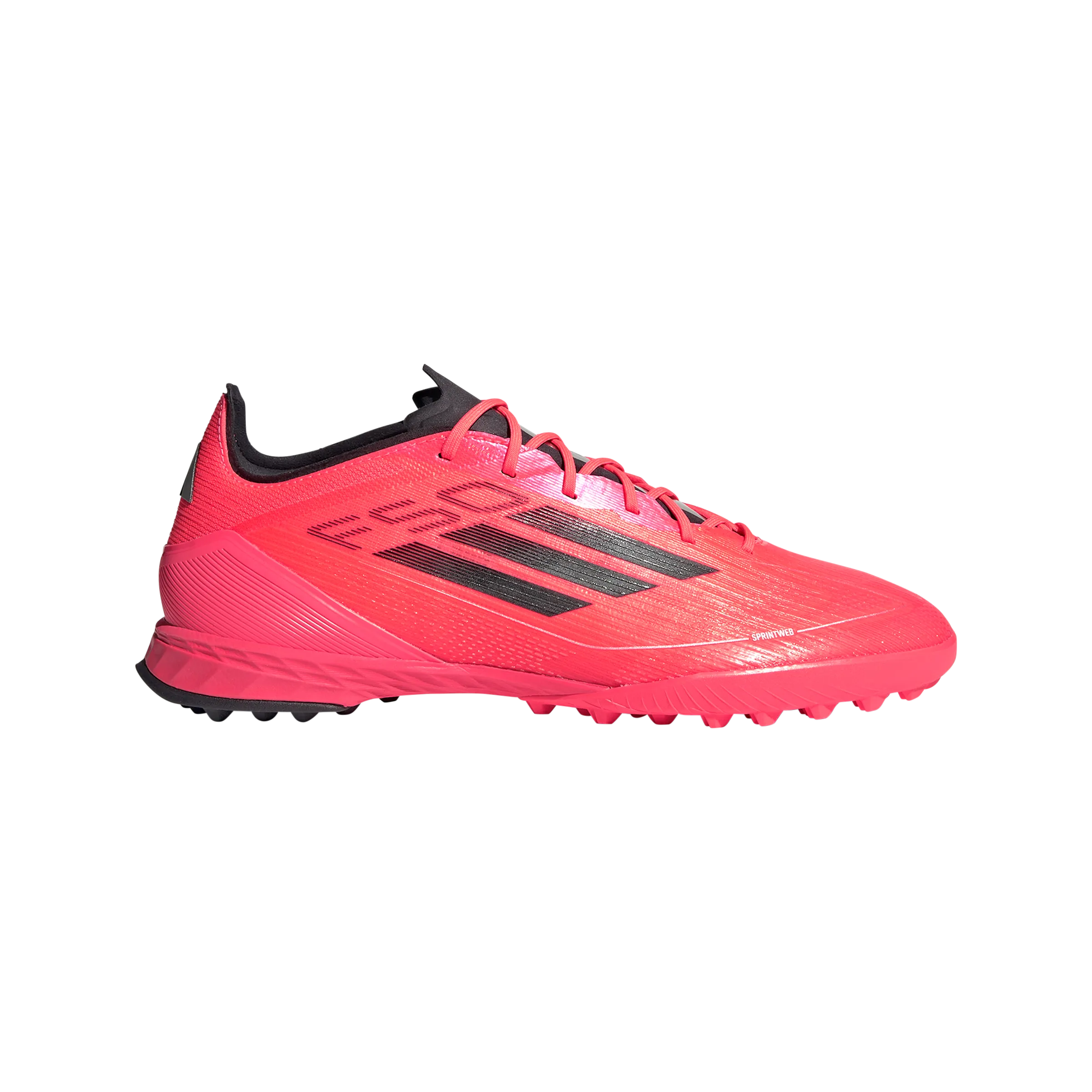 Sharp Control adidas F50 Pro Artificial Turf Soccer Shoes | Turbo-Aurora Black-Platinum Metallic | Men's