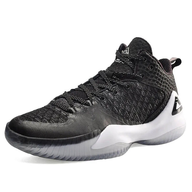 Impact Resistant Framework PEAK Basketball Shoes Lou Williams Streetball Master Black Grey