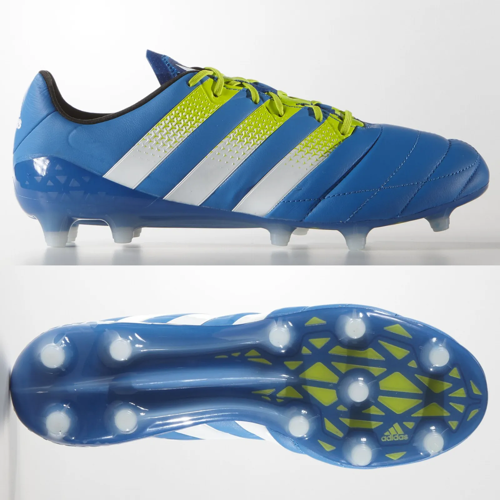 Impact Motion Strength training adidas Ace 16.1 FG Leather Mens - Shock Blue