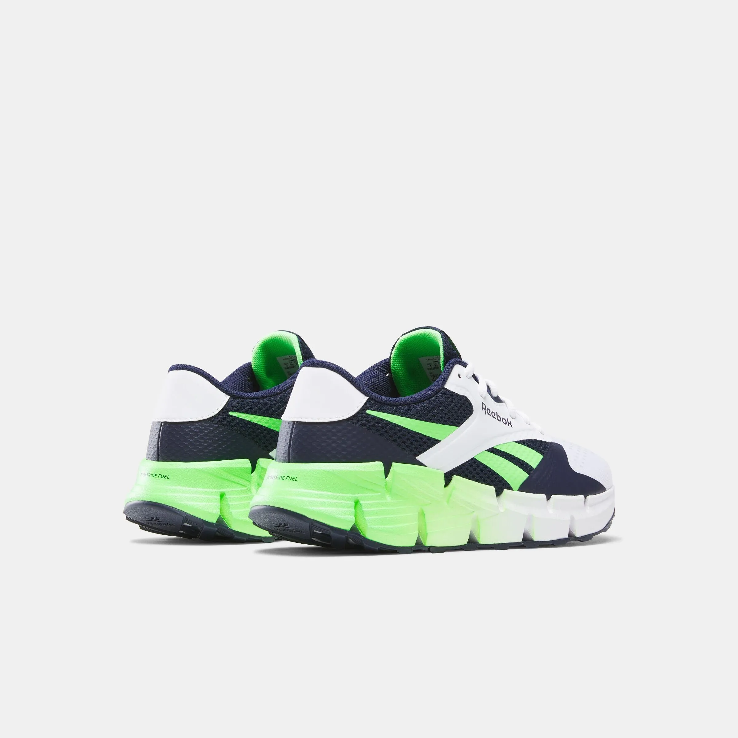 Daily Running weekend - running essential shoes Reebok Footwear Kids Zig Dynamica 5 Shoes - Grade School WHITE/VECTORNAVY/SOLARLIME