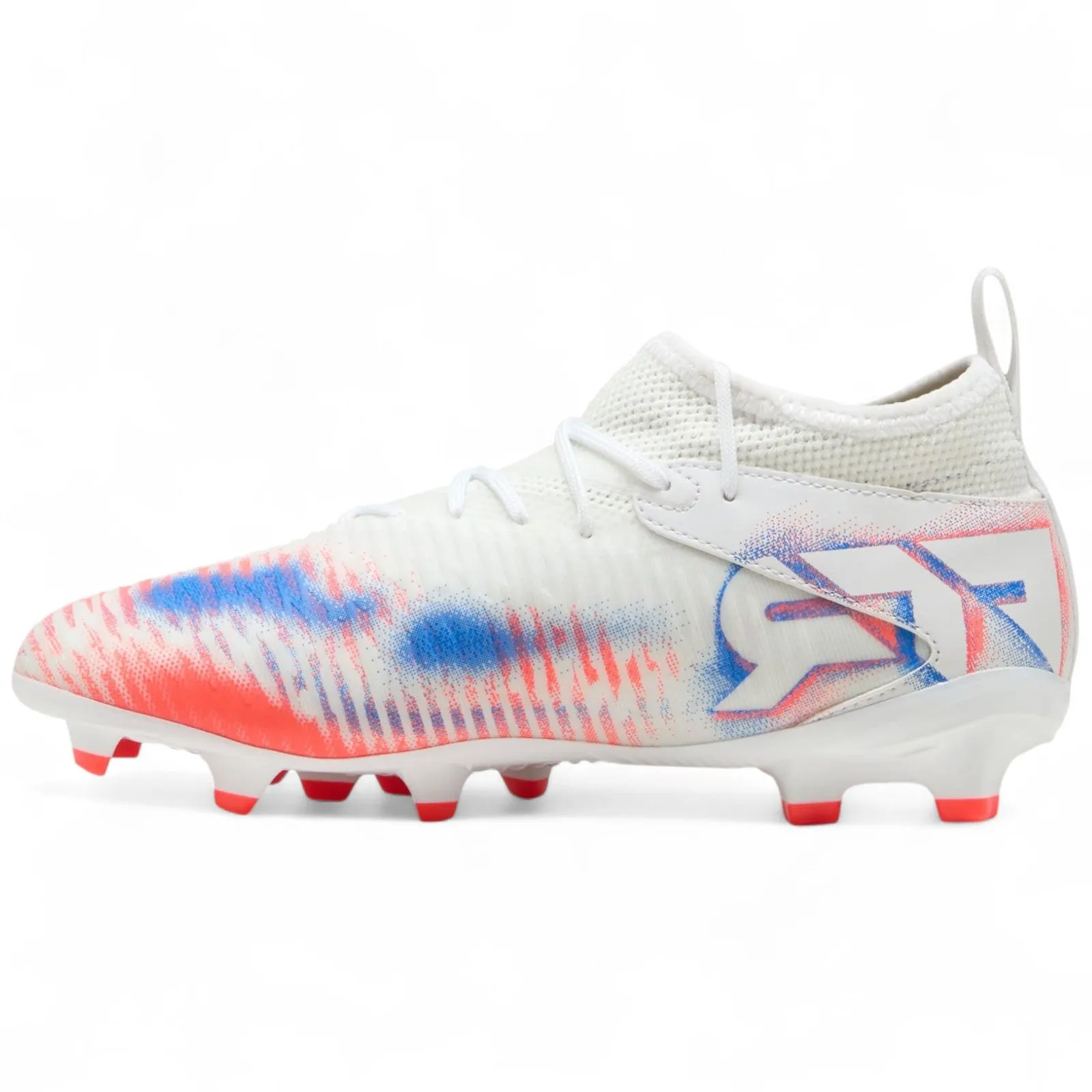 Puma Kids Future 8 Match FG White Maximized Comfort Speed Drill