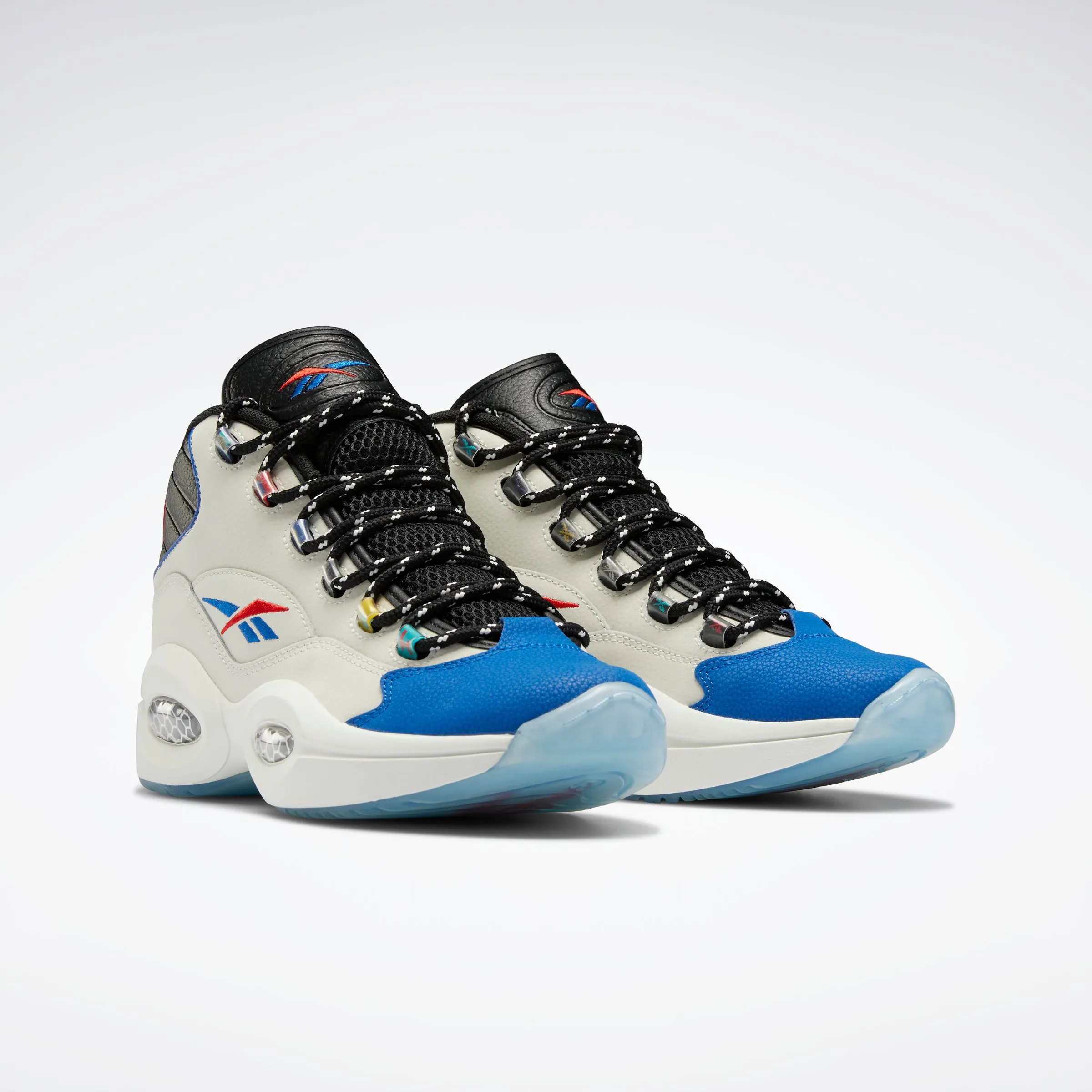 Canvas Cool Match All Reebok Footwear Men Question Mid Shoes Chalk/Cblack/Vecblu