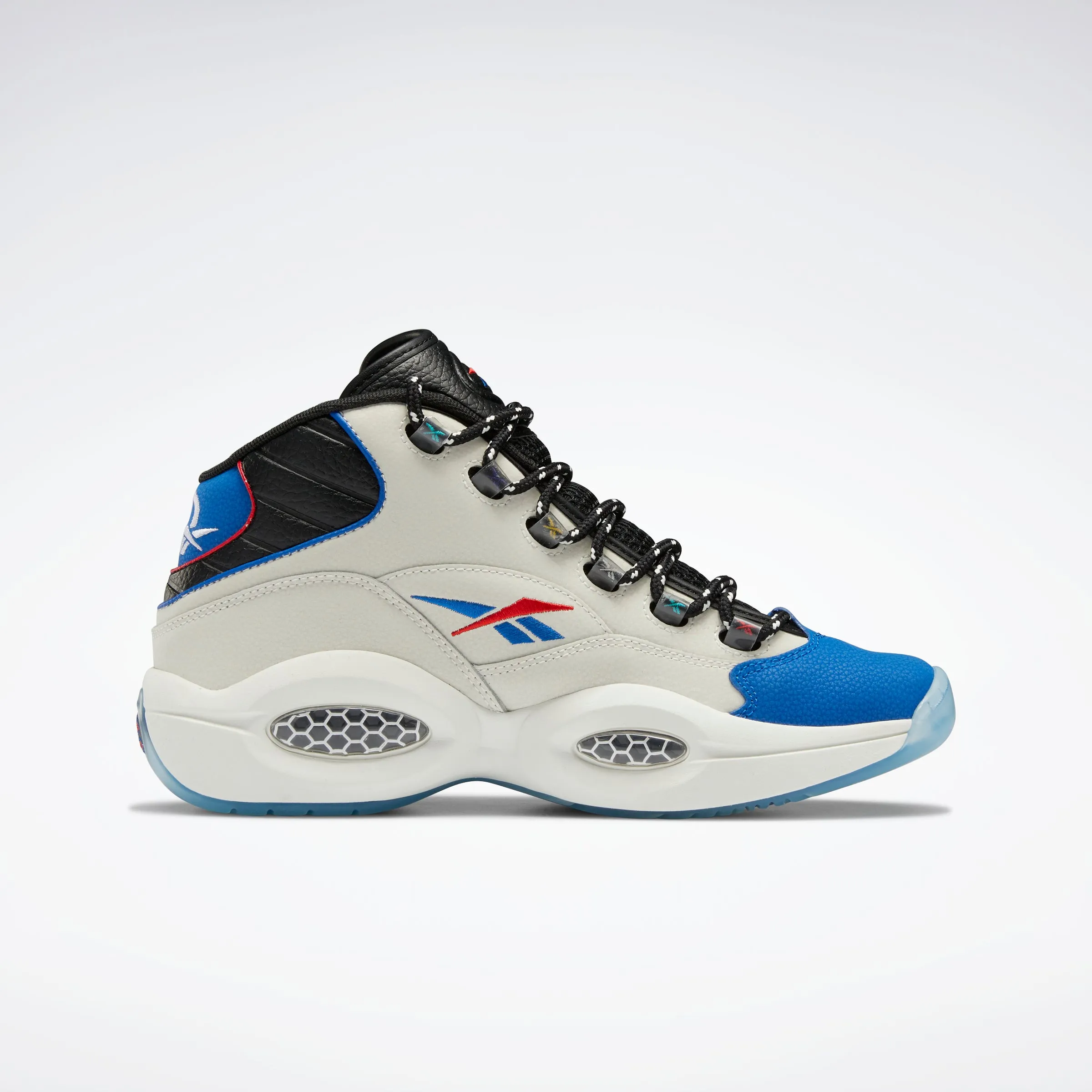 night walk Reebok Footwear Men Question Mid Shoes Chalk/Cblack/Vecblu