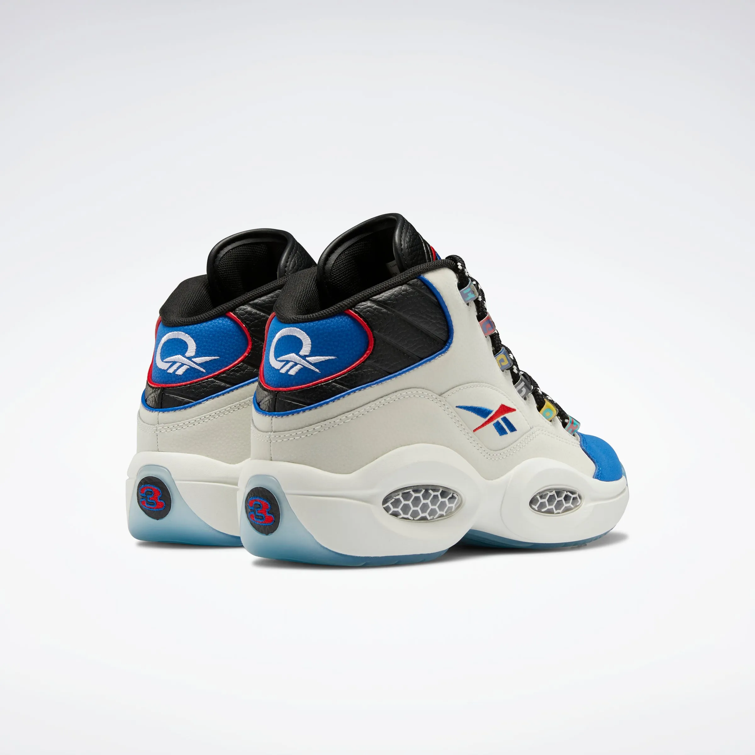 Durable Build Reebok Footwear Men Question Mid Shoes Chalk/Cblack/Vecblu